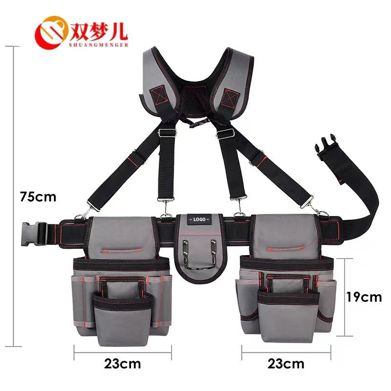 Multi - functional Shoulder and Waist Bag for Equipment Repair Tools