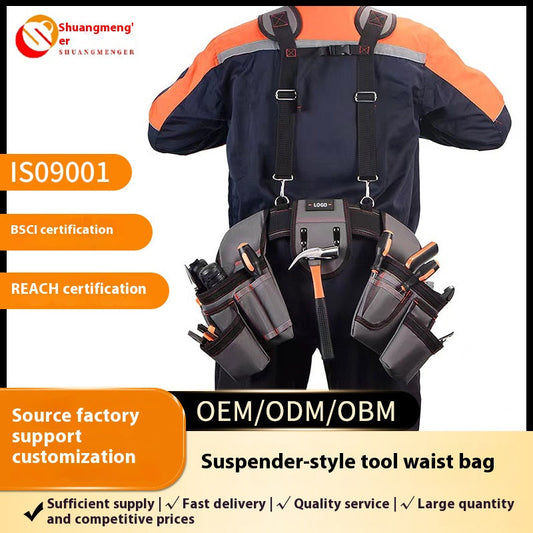 Multi - functional Shoulder and Waist Bag for Equipment Repair Tools