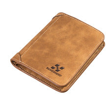 🔥 Black Friday🔥 Vintage Suede Finish Bifold Wallet – Short Vertical Design with Multiple Card Slots